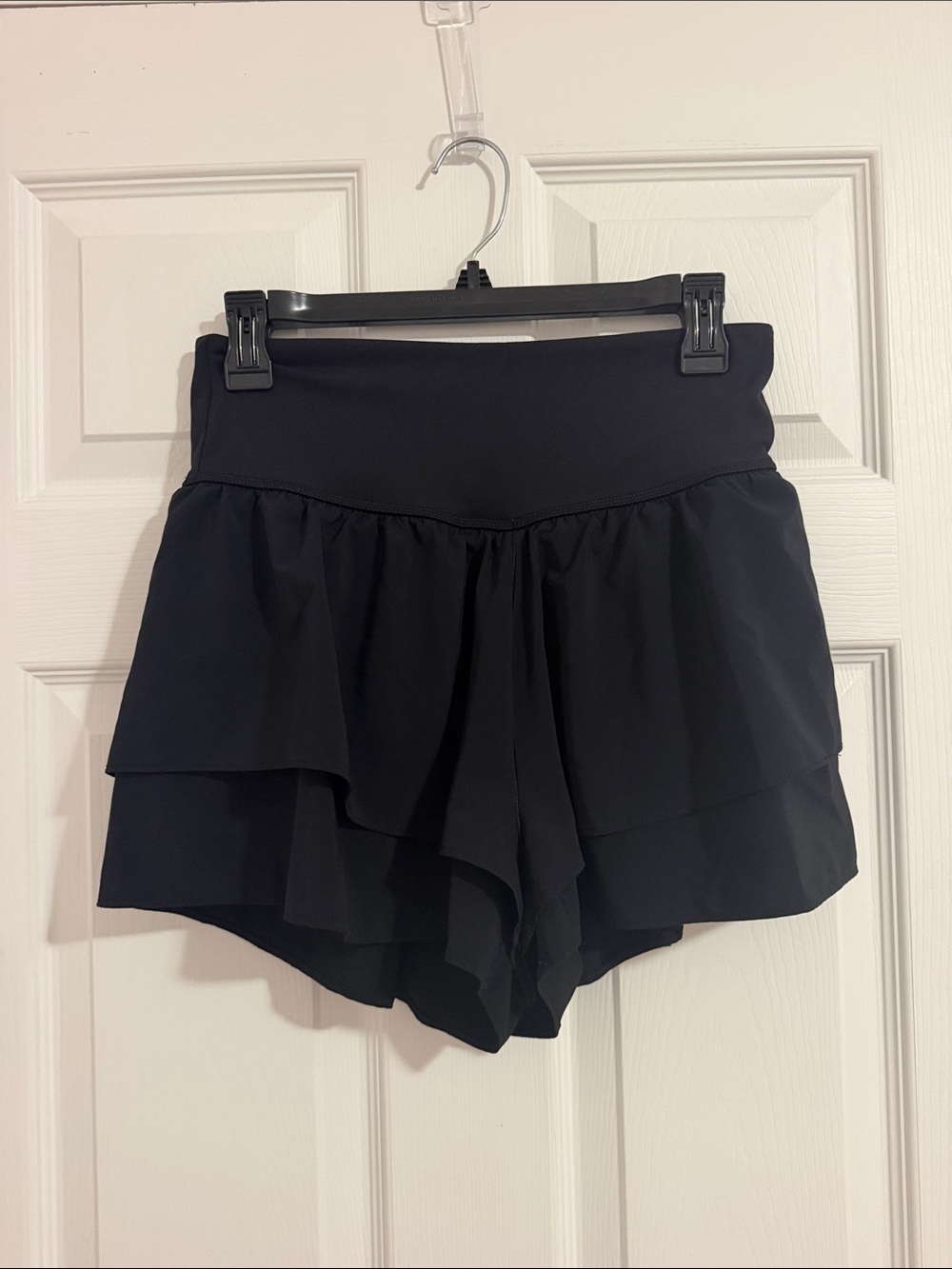 Aeropostale Black Double Layered Athletic Flowy Shorts